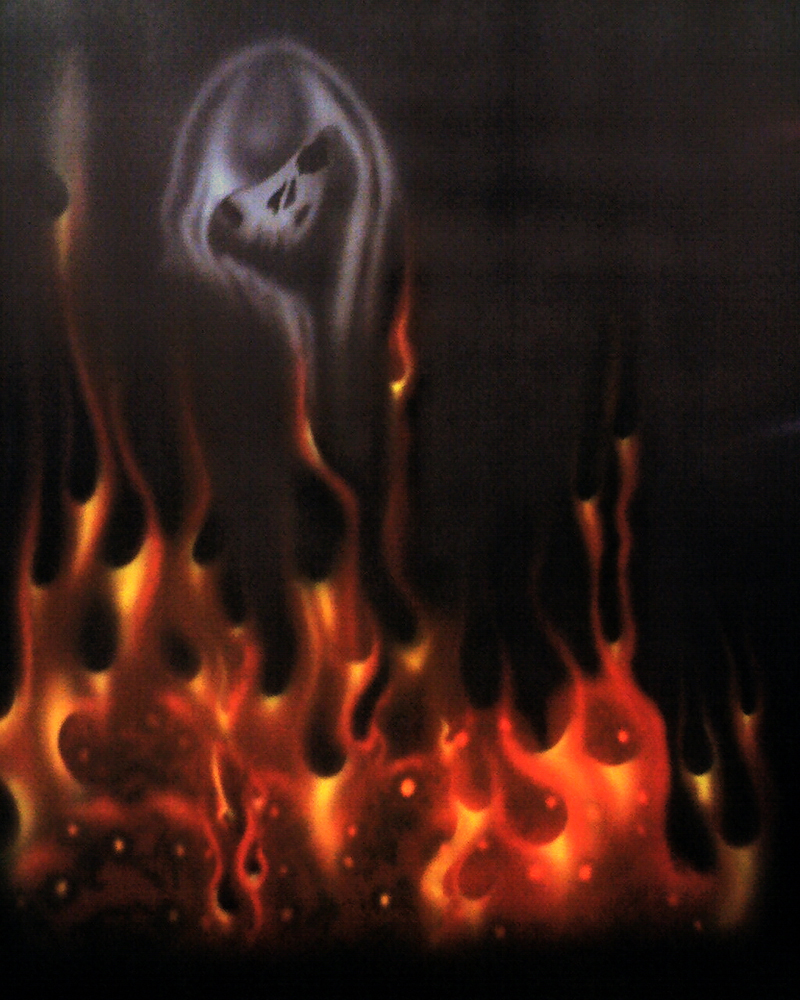 Ghost Reaper in the Flames