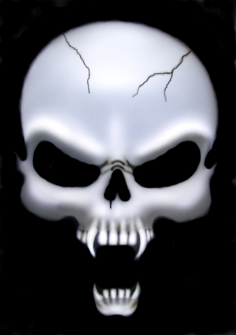 Fanged Skull art