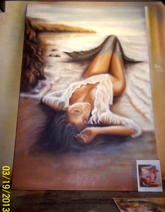 airbrushed mermaid